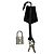 Borsa a Spalla Louis Vuitton Alma BB Nero - vista 15