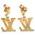Orecchini a lobo placcati oro Louis Vuitton D'oro - vista 2