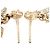 Orecchini a lobo placcati oro Louis Vuitton D'oro - vista 6