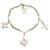 Bracciale Charm Monogram Louis Vuitton Rosa D'oro