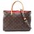 Borsa 2-Way Louis Vuitton Pallas Marrone Rosso Monogramma