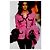 Chanel Spring 1991 Collection 25 Pink Tweed Blazer Jacket Black - view 2