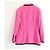 Chanel Spring 1991 Collection 25 Pink Tweed Blazer Jacket Black - view 8