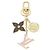 Portachiavi Spring Street Louis Vuitton M01187 Marrone