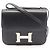 Hermès Borsa a tracolla Hermes Constance 3 Mini in pelle di vitello nera Nero