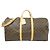 Louis Vuitton Monogram Keepall Bandoulière 60cm Bolso Boston Castaño