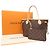 Borsa Tote Louis Vuitton Monogram Neverfull PM Marrone - vista 14