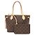 Borsa Tote Louis Vuitton Monogram Neverfull PM Marrone - vista 2