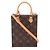 Borsa a mano 2-Way Louis Vuitton Petite Sac Plat Marrone Monogramma