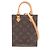 Borsa Louis Vuitton Petite Sac Plat Marrone Monogramma