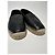 Espadrilles Saint Laurent en cuir grainé noir - vue 12