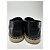 Espadrilles Saint Laurent en cuir grainé noir - vue 8