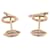 Hermès Hermes Finesse 18K Pink Gold Stud Earrings Golden  - view 2