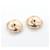 Hermès Hermes Finesse 18K Pink Gold Stud Earrings Golden  - view 4