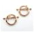 Hermès Hermes Finesse 18K Pink Gold Stud Earrings Golden  - view 5