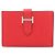 Tarjetero Hermès Bearn Rouge Tomato Roja
