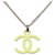 Collana Chanel Coco Mark Argento Giallo  - vista 2