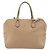 Borsa Valentino Garavani Convertible Zip Satchel in pelle con Micro Rockstuds Medium Beige