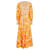 Zimmermann Robe longue florale avec bustier froncé Blanc Orange Jaune  - vue 1