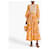 Zimmermann Robe longue florale avec bustier froncé Blanc Orange Jaune  - vue 2