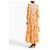 Zimmermann Robe longue florale avec bustier froncé Blanc Orange Jaune  - vue 3