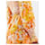 Zimmermann Robe longue florale avec bustier froncé Blanc Orange Jaune  - vue 7