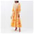 Zimmermann Robe longue florale avec bustier froncé Blanc Orange Jaune  - vue 8