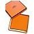 Hermès leather bag mirror New Box Orange