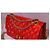 Mademoiselle Chanel 2.55 Réédition gestepptes Lackleder mittel Klappentasche irisierendes Rot - Ansicht 3