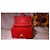 Mademoiselle Chanel 2.55 Réédition gestepptes Lackleder mittel Klappentasche irisierendes Rot - Ansicht 8