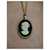 Autre Marque Anello Cameo Vintage Marrone Bianco  - vista 10