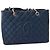 Borsa Tote Chanel Grand Shopping Blu scuro