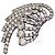 Dolce & Gabbana Spilla con cristalli e strass in metallo argentato Argento