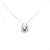 Autre Marque Collana in oro bianco Au750, tanzanite e diamante Argento