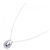 Autre Marque Collana in oro bianco Au750, tanzanite e diamante Argento - vista 2