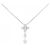 Autre Marque Collana a fiore in platino e diamanti Argento