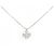 Autre Marque Collana a fiore in platino e diamanti Argento