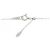 Autre Marque Collana con Diamanti Pt900/Pt850 Argento - vista 5