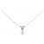 Autre Marque Platin-Diamant-Halskette Silber