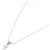 Autre Marque Platin-Diamant-Halskette Silber - Ansicht 2
