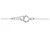 Autre Marque Platin-Diamant-Halskette Silber - Ansicht 5