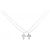 Autre Marque Collana con Croce di Diamanti Au750 Argento