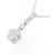 Autre Marque Collana Flower in Diamanti Au750 Argento - vista 3