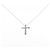 Autre Marque Collana in oro bianco Pt900 Au750 e diamanti Argento