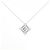 Autre Marque Collana in oro bianco 10K e diamanti Argento