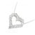 Autre Marque Collana a cuore in diamanti in oro bianco Au750 Argento - vista 3