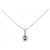 Autre Marque Collana in Spinello e Diamante Pt950/Pt850 Argento