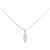 Autre Marque Collana in platino e diamanti Argento