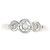 Autre Marque Pt900 Platin Diamantring Silber - Ansicht 2