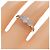 Autre Marque Pt900 Platin Diamantring Silber - Ansicht 5
